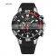 MEGIR 2121 Men Current Original Quartz Watches Silicone Strap Analog Calendar Stopwatch Man Sport Wrist Watch