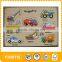 2014 Hot Sale  New Products ASTM/EN71 Authenticate Cheap Child Wooden Knob Educational Toy Puzzle Utility Track Vehicles