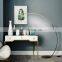 New Simple Fishing Arc Floor Lamp Living Room Bedroom Bedside Black And White Nordic LED Floor Standing Light