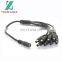 5.5x2.1mm  8 Channel Splitter 12 V  DC Power Cable  For Security Cctv System