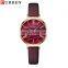 CURREN Ladies Luxury Brand Simple Quartz Stainless Steel Watch Classic Elegant Gold Green Lady's Charm Watch on Wrist