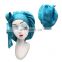 Super Soft Wide Brim Adjustable Ribbon Fashion Bonnets And Satin Hair Wraps With Bow Tie