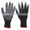 13 G High Quality Industrial Black Construction Latex Coated Protective Work Latex Safety Gloves