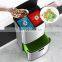 35+25 L Electric Canteen Restaurant Kitchen Sensor Medical Stainless Steel Powder Household Double Layer Smart Trash Can