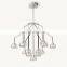 American Style Modern Decorative Wedding Decor Hotel Candle Hanging Iron Copper Pendant Light Led Chandelier
