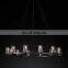 Hengzhi Customized Cup-shaped Glass Pendant Light Crystal Living Room PAUILLAC ROUND CHANDELIER for Villa Lobby
