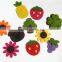 Wholesale felt fabric tulip flower fruit animal fridge magnet