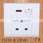 British standard 3 pin wall socket uk wall socket with switch rocker                        
                                                                                Supplier's Choice