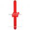 LP1511 Red color silicone slap bracelet LCD watch