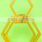 2014 Hexagonal wooden wall hanging board wall shelf