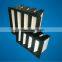 Large holding capacity PP media V bank hepa filters