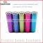 L361 colors portable metal cylinder external battery pack 2600mah portable micro usb charger power bank