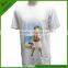 Short sleeve 100%cotton white sublimation t-shirt for men