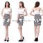 New Designed Fashion Two Piece Printed Sexy Mini Dress Summer 2016