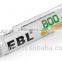 Wholesale EBL 4 Pack 1500 Cycle 800mAh AAA Ni-MH Rechargeable Batteries AAA