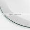oval shaped frameless mirror with beveled edges, decorative wall mounted bathroom mirror