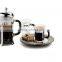 Hot Sell of 1L stainless steel and glass coffee french press