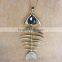 KEYDA Gold jewellery Christmas Day gift lucky fish necklace