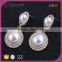 E78086I01 STYLE PLUS shiny gold plate latest pearl design double pearls design earring white pearl big size earrings