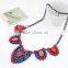 China Jewelry Best Selling Bright And Exquisite Resin Bead And Crystal Alloy Teardrop Statement Chain Necklace