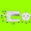 zinc alloy furniture connecting cams, nickel/zinc plated furniture connecting cams,M10 furniture connecting cams(CC1411)