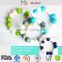 New Gift Decoration BPA Free Silicone Teething Bracelet For Woman and Kids