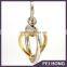 High Qulaity Fashion Design Heart Shape Spinning Keychain