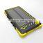 product 2016 powerbank 8000mah IP64 Solar waterproof Dustproof Shockproof Power bank Solar Panel LED Torch Caution Light 3in1