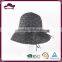 Superior quality black bucket straw crocheted hat from China