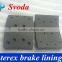 China Supplier Heavy Duty Brake Shoes for Dump Truck Terex 3305 3306 3307 Tr35 Tr45 Tr50 Tr60 Tr100