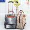 Custom Printed Packing Cube Laptop Trolley Bag Waterproof PU Travel Trolley Bag
