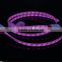 Visible Flowing LED Cable Light Up Charging Cable LED Light Micro USB Charger Data Sync Cable For Samsung