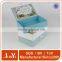 Square white plain cardboard baby gift box with lids