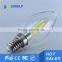 CE RoHS Christmas Holiday Decoration 120V Clear Glass Filament LED candle Bulb