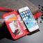 Smart Phone PU Leather Sticker Flip Cover Case For Iphone 5S