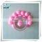 pink round water floating candle