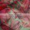 colorful color waterprinting soft hand feeling organza fabric