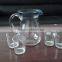 Unique Design Antique Art Glass Whisky & Wine glass decanters and shots set