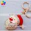 Santa Claus metal custom keychain for Christmas