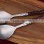 Laguiole Decorate Bee Casting Color Wood Handle Salad Set