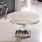 Foshan Dining Room Furniture Fashion 201 Stainless Steel Roating Round Table