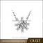 OUXI 2016 top quality manufactor wholesale price snow flake AAA zircon cz diamond necklace price 11491
