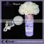 AA battery powered crystal candelabra under flower vase glass bottle base LED centerpiece party decoration