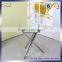 Wholesale Glass Top With Chromed Legs Dining Room Table Furniture