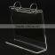 high quality clear acrylic L shape calendar dislay holder with photo frame wholesale