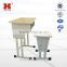 Customized school used student desk and chair with low price