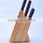 7PCS PP handle kitchen knives with pine wood block
