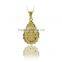 14K Solid Gold Christian Symbol Charm Necklace