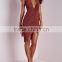 Claasical color slim style sexy women wholesale price mini party dress