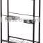 3 Tier Slim Storage Cart Bathroom Furniture Black